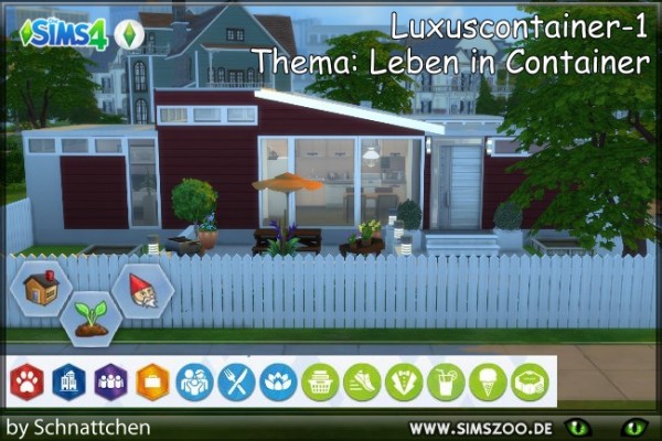  Blackys Sims 4 Zoo: Luxus container house 1 by Schnattchen