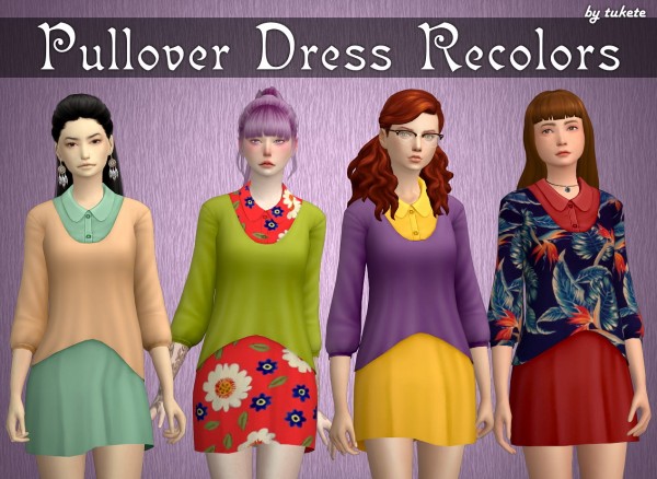Tukete: Pullover Dress Recolors