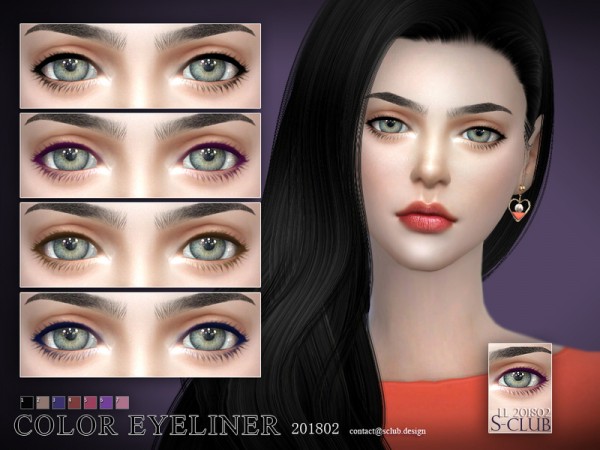  The Sims Resource: Eyeliner 201802 by S Club