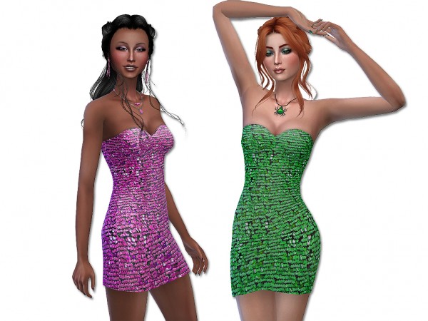  Mod The Sims: Sunshine dress by Simalicious