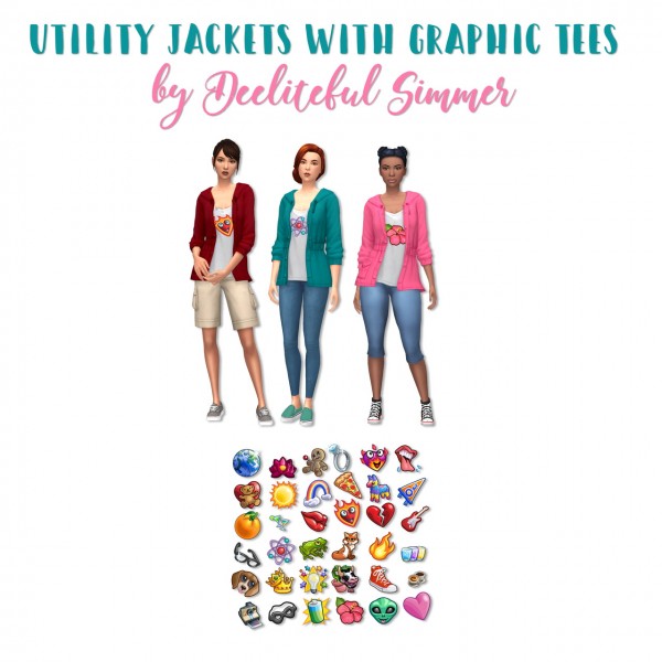  Deelitefulsimmer: Utility jackets with graphic tees