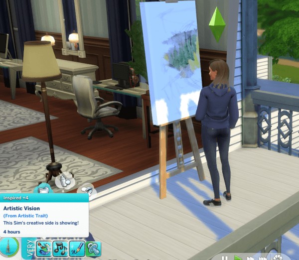  Mod The Sims: Artistic Trait by GoBananas