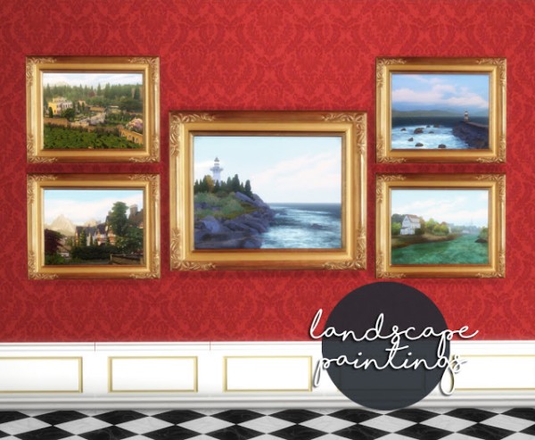  History Lovers Sims Blog: Landscape paintings