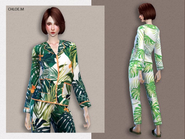  The Sims Resource: Pajama for her by ChloeMMM