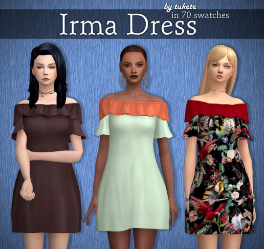 Tukete: Irma dress recolored