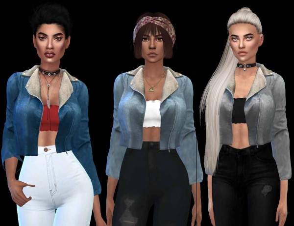  Leo 4 Sims: Jean Jacket Outfit