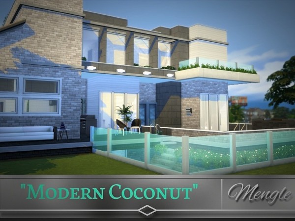  The Sims Resource: Modern Coconut 0.6 house NO CC by Mengle