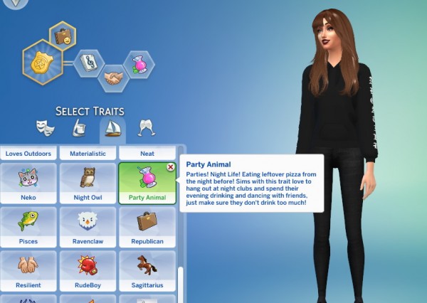  Mod The Sims: Party Animal Trait by GoBananas