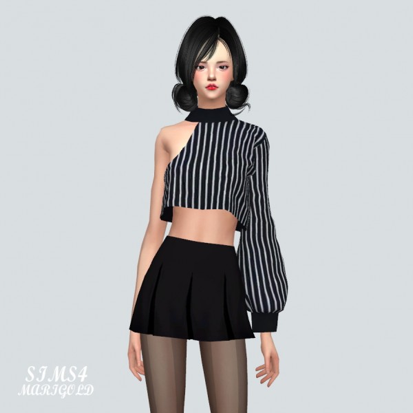 SIMS4 Marigold: MM Unbalance Crop sweatshirt • Sims 4 Downloads