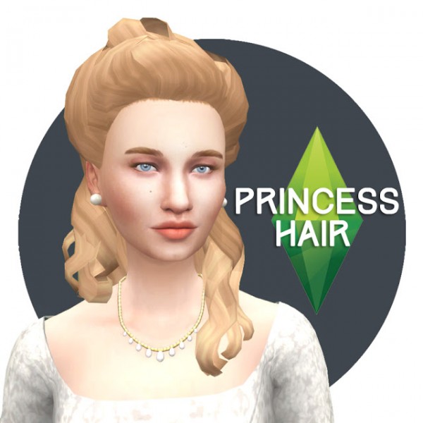  History Lovers Sims Blog: Princess hair retextured