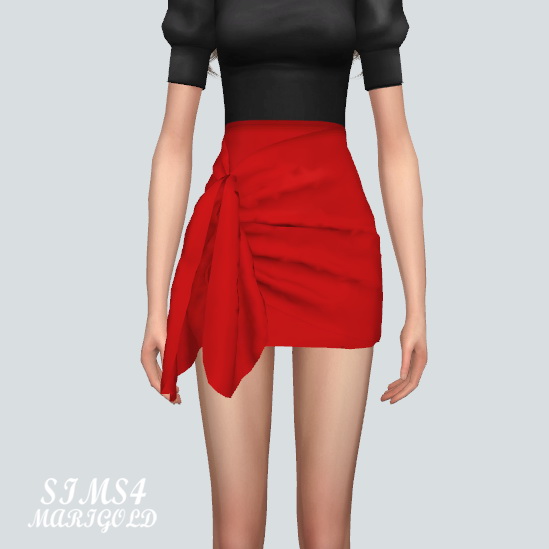  SIMS4 Marigold: Tied Wrap Skirt