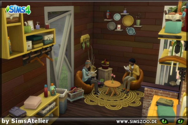  Blackys Sims 4 Zoo: Espresso Bar Waschbar by SimsAtelier
