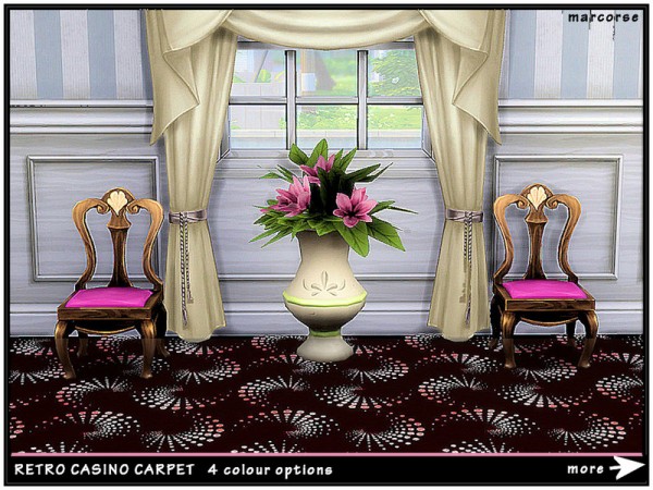  The Sims Resource: Retro Casino Carpet by marcorse