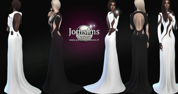  Jom Sims Creations: Milla black and white dress