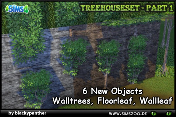  Blackys Sims 4 Zoo: Tree house Set Part 1  by blackypanther