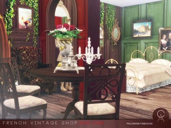  The Sims Resource: French Vintage Shop by Pralinesims