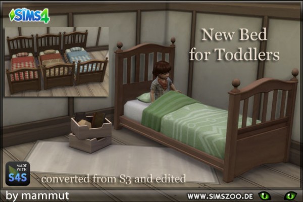  Blackys Sims 4 Zoo: Toddlers Bed Wildwest by  mammut