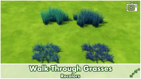  Mod The Sims: Walk Through Grasses by Bakie