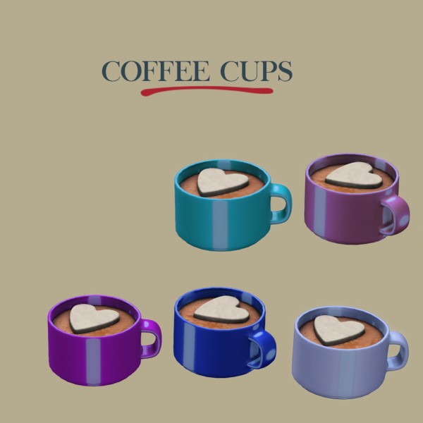  Leo 4 Sims: Coffee Cups