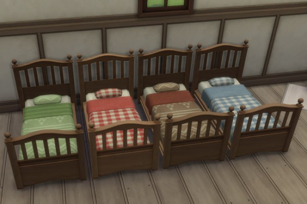  Blackys Sims 4 Zoo: Toddlers Bed Wildwest by  mammut