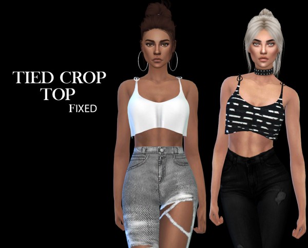  Leo 4 Sims: Tied Crop Top recolored