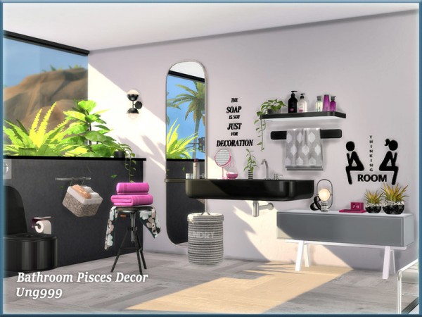  The Sims Resource: Bathroom Pisces Decor by ung999