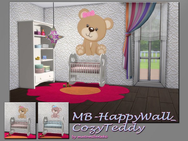  The Sims Resource: Happy Wall CozyTeddy by matomibotaki