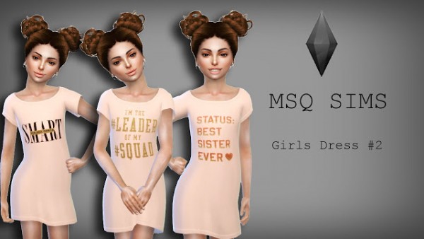  MSQ Sims: Girls Dress 2
