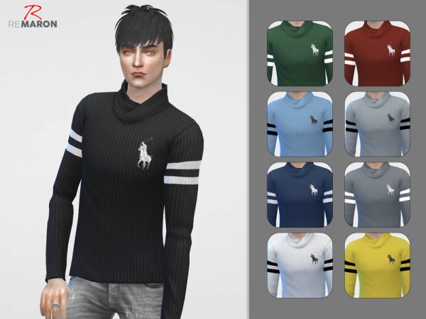  The Sims Resource: Sweater Ralph L for men by Remaron