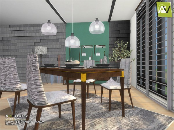  The Sims Resource: Gravity Dining Room by ArtVitalex