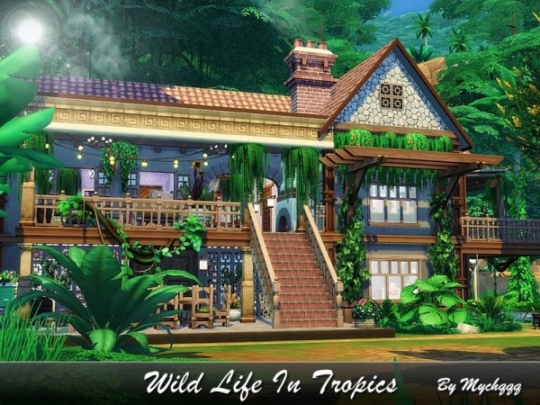  The Sims Resource: Wild Life In Tropics house by MychQQQ