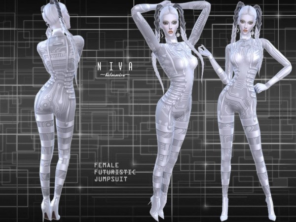  The Sims Resource: NIVA   Futuristic Jumpsuit by Helsoseira