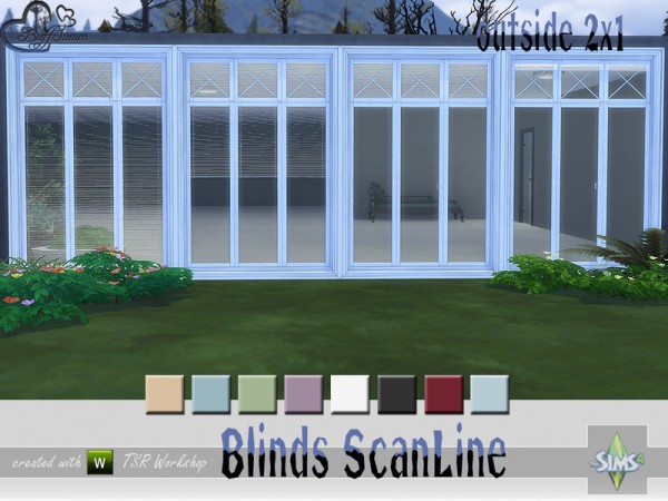  The Sims Resource: Blinds ScanLine Outside by BuffSumm