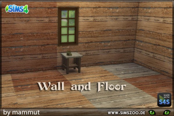  Blackys Sims 4 Zoo: Wall and Floor Oldwood 1 by mammut