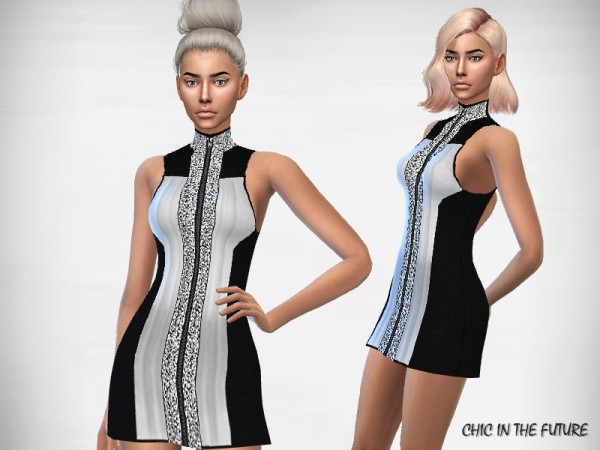  The Sims Resource: Chic in the future   Dress by Puresim