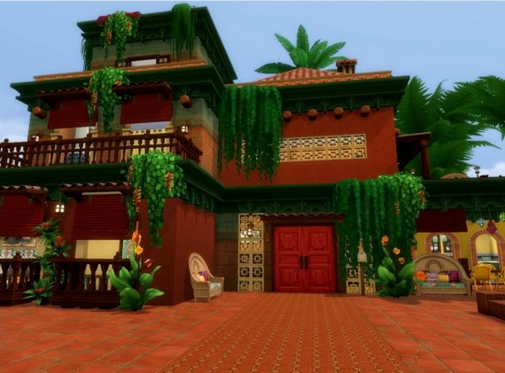  All4Sims: Esmeralda house by Oldbox