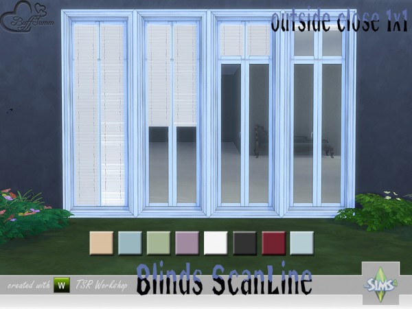  The Sims Resource: Blinds ScanLine Outside by BuffSumm