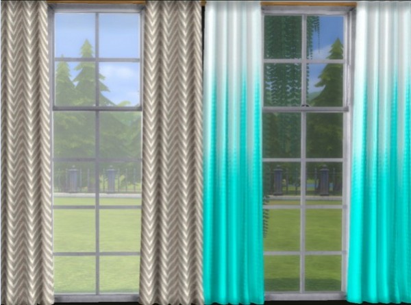 All4Sims: Curtains by Oldbox • Sims 4 Downloads