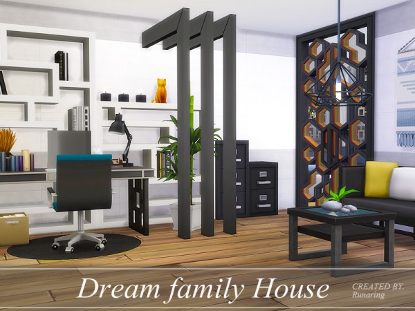  The Sims Resource: Dream family house No cc by Runaring
