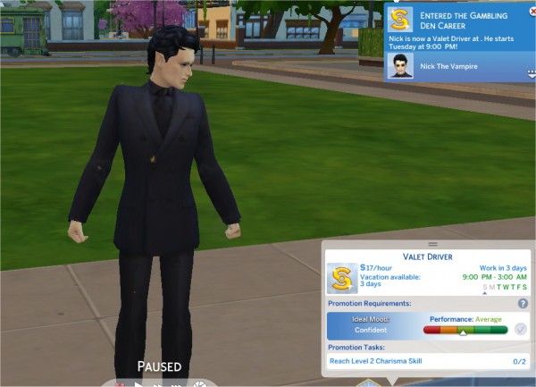  Mod The Sims: Gambling Den Career Vampire Friendly by PurpleThistles