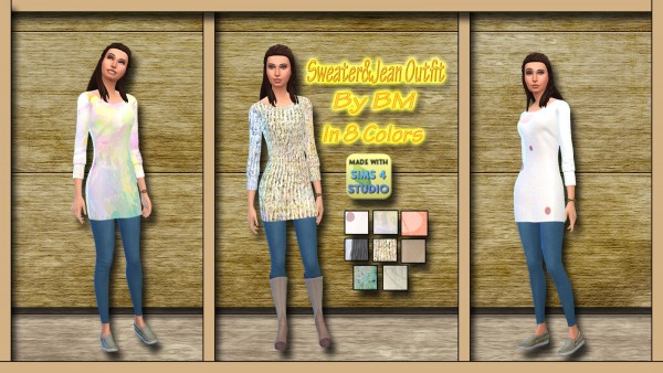 Bree`s Sims Stuff: Sweater Pant Outfit