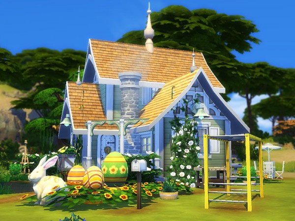  The Sims Resource: Easter Starter House by dasie 2