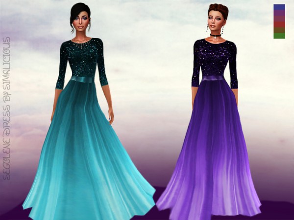 The Sims Resource: Segolene dress by Simalicious