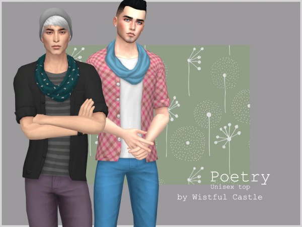  The Sims Resource: Poetry top by WistfulCastle