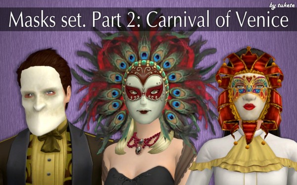  Tukete: Masks set. Part 2: Carnival of Venice