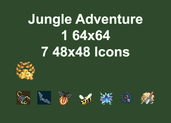  Mod The Sims: Jungle Adventure Icons by Simmiller
