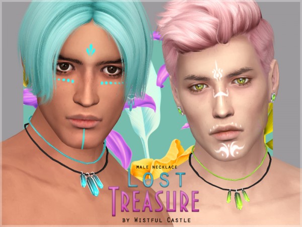  The Sims Resource: Lost treasure necklace by WistfulCastle