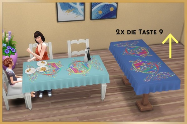  Blackys Sims 4 Zoo: Table cloth by Cappu