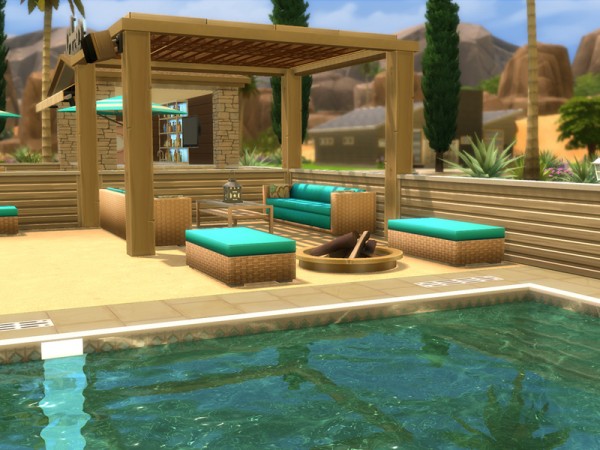  The Sims Resource: Little Lido and  Bar by CherryNellie