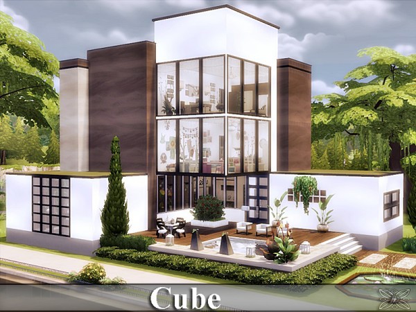  The Sims Resource: Cube house by Danuta720